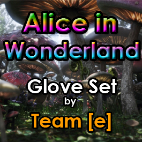 Alice In Wonderland Glove Set