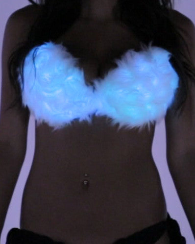 Light Up Fur Bra - Color Changing – Marquee Demo