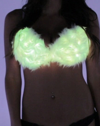 Light Up Fur Bra - Color Changing – Marquee Demo