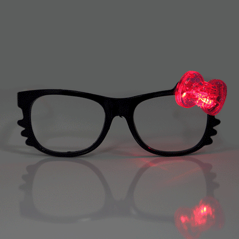 LED Bow Kitty Glasses