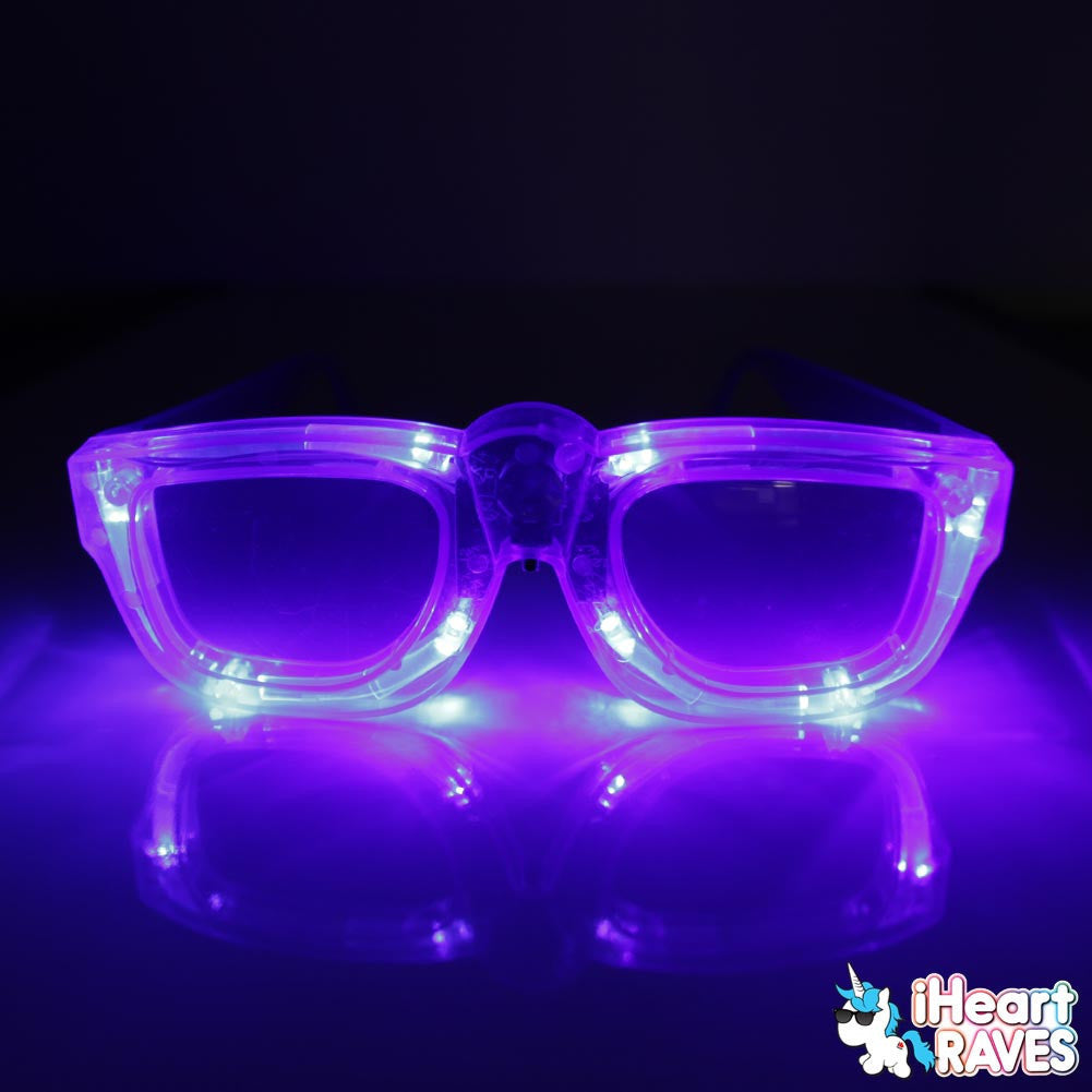 glow in the dark nerd glasses