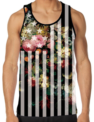 Flowers Stars and Stripes Tank