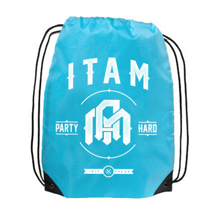 Drawstring Bag, Blue