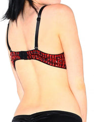 Crimson Daisy Sequin Bra