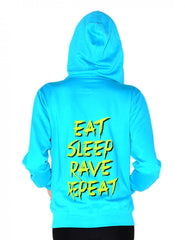 Eat Sleep Rave Repeat Zip Hoodie
