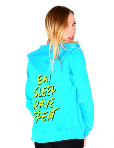 Eat Sleep Rave Repeat Zip Hoodie