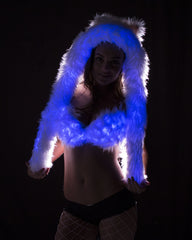 Light Up Fur Animal Hood - Color Changing