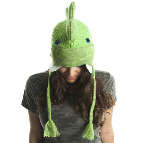 Finstock Green Dino Beanie
