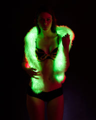 Light Up Fur Boa - Color Changing