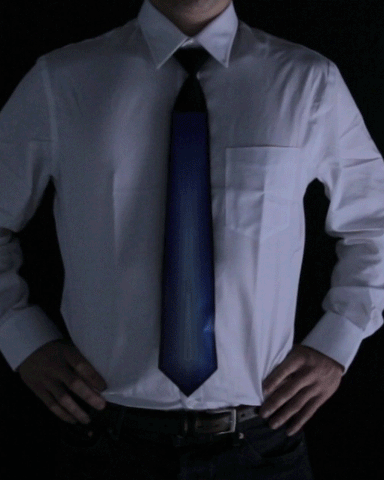 Blue Diamond Sound Activated Light Up Tie