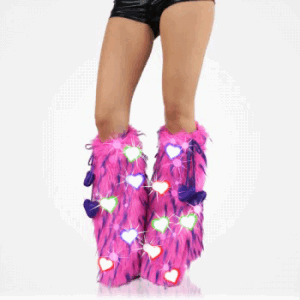 Hot Pink Purple LED Fluffies