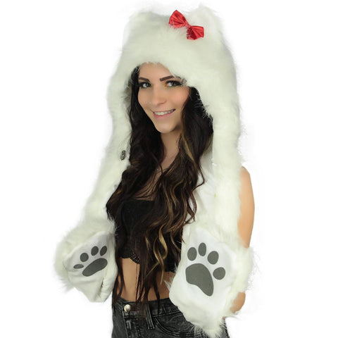 Kitty Cat Furry Hood