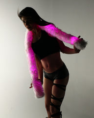Light Up Fur Boa - Color Changing