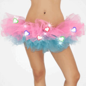LED Pink/Turquoise Tutu