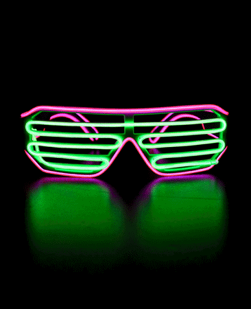 Impulse 2-Color EL Wire Shutter Shades