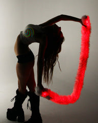 Light Up Fur Boa - Color Changing