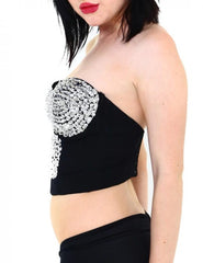 Cropped Sequin Bustier