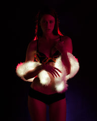 Light Up Fur Boa - Color Changing